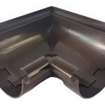 Esquinero exterior para canaleta PVC Marrón