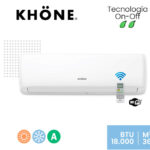 Aire Acondicionado Split Muro On/Off 18000 BTU/HR C/Wifi  KHONE
