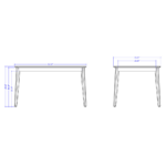 Comedor 1.35 Olive Natural 4 sillas Tai - Imagen 2