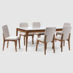 Comedor Addar 1.6 + 6 sillas Olive Natural - Imagen 5