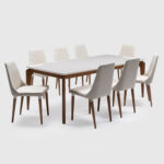 Comedor Laurent 2.1 OW + 8 Sillas Loren 311