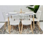 Comedor Rectangular Mesa Eames 120x80cm + Sillas Windsor - Imagen 2