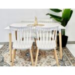 Comedor Rectangular Mesa Eames 120x80cm + Sillas Windsor - Imagen 5