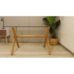 Comedor Rectangular XT Vidrio 140x80cm + 6 Sillas Lino Oak - Imagen 8