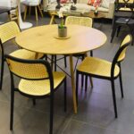 Comedor Redondo Eames Wood + 4 Sillas Aia - Imagen 3