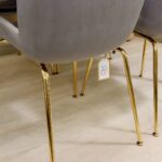 Comedor Redondo Tulip Blanco 100cm + 4 Sillas Berta Gris Oscuro - Imagen 4