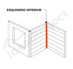 Esquinero Interior 3,0 mts. Blanco - Imagen 2