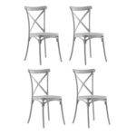 Pack 4 Sillas Crossback Basic - Imagen 2