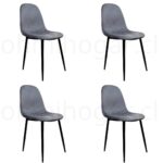 Pack 4 Sillas Eames Velvet PN - Imagen 5