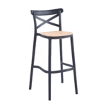 Pack 4 Taburetes Crossback Basic 76cm