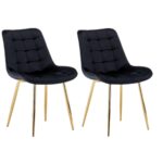 Pack de 2 Sillas Milano Patas Doradas - Imagen 2