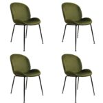 Pack de 4 Sillas Berta Velvet PN (Elegir Color) - Imagen 6