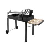 Parrilla a Carbón 2 en 1 con Espiedo a Pilas