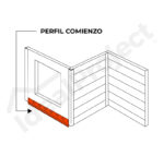 Perfil Comienzo 3,80 metros Blanco - Imagen 2