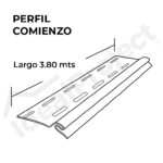 Perfil Comienzo 3,80 metros Blanco