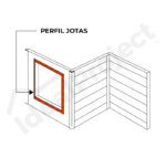 Perfil Jotas 3,80 metros Blanco - Imagen 2