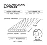 Polic.Alveolar 2.10x5,80x4mm Transparente - Imagen 2