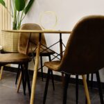 Set Comedor Eames Redondo 100cm Wood + 4 Sillas Eames Ecocuero Café - Imagen 3
