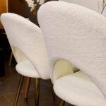 Set Comedor Rectangular de Cuarzo + 4 Sillas Eames Lana Bouclé Blanco - Imagen 5