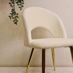 Set Comedor Rectangular de Cuarzo + 4 Sillas Eames Lana Bouclé Blanco - Imagen 8