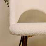 Set Comedor Rectangular de Cuarzo + 4 Sillas Eames Lana Bouclé Blanco - Imagen 9