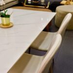 Set Comedor Rectangular de Cuarzo + 4 Sillas Eames Velvet - Imagen 4