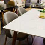 Set Comedor Rectangular de Cuarzo + 4 Sillas Lino Oak - Imagen 5