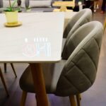 Set Comedor Rectangular de Cuarzo + 4 Sillas Lino Oak - Imagen 6