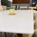 Set Comedor Rectangular de Cuarzo + 4 Sillas Lino Oak - Imagen 8