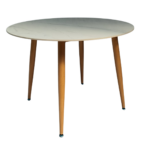 Set Comedor Redondo de Cuarzo + 4 Sillas Eames Velvet - Imagen 9