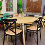 Set de Comedor Extensible Wood (100-140-180 cm) + Sillas Crossback Top - Imagen 3