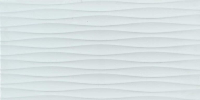 Cerámica Ondas Blanca Brillante 30x60 cm