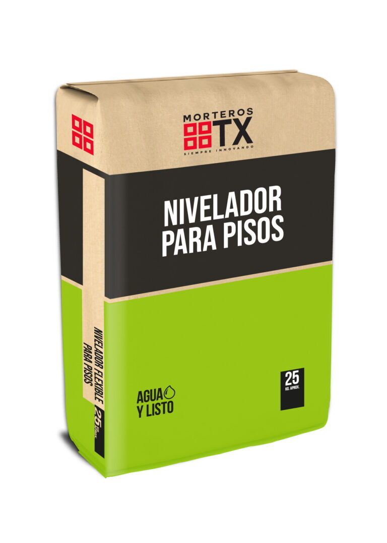 MorterosTX Mortero Nivelador para Pisos saco 25Kg