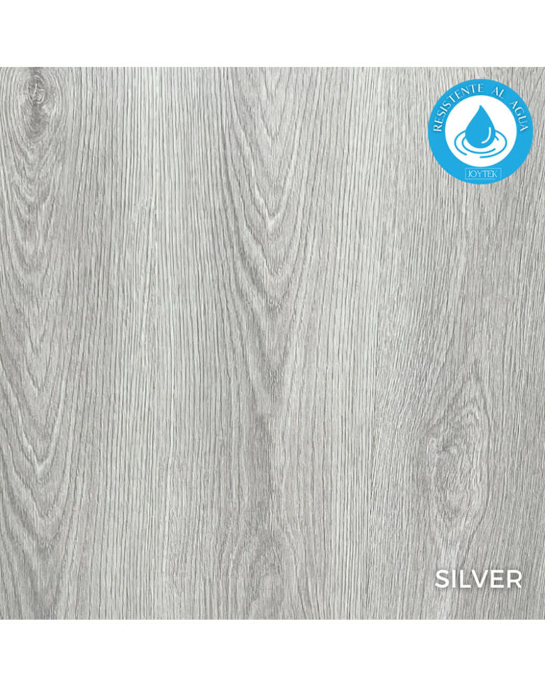 Piso Flotante Resistente al Agua 8 mm SILVER 122 cm x 20 cm 2.44 m2