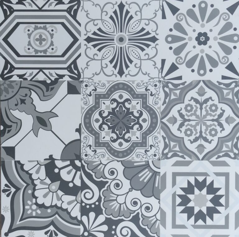 Porcelanato Mosaico 3x3 Black 60x60