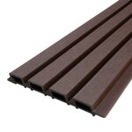 Revestimiento Exterior de Pared Color Chocolate